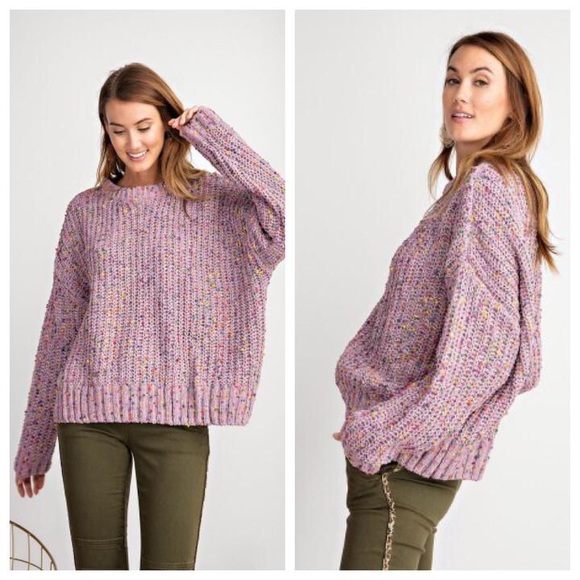 Lavender Confetti Sweater - Picture 1 of 1